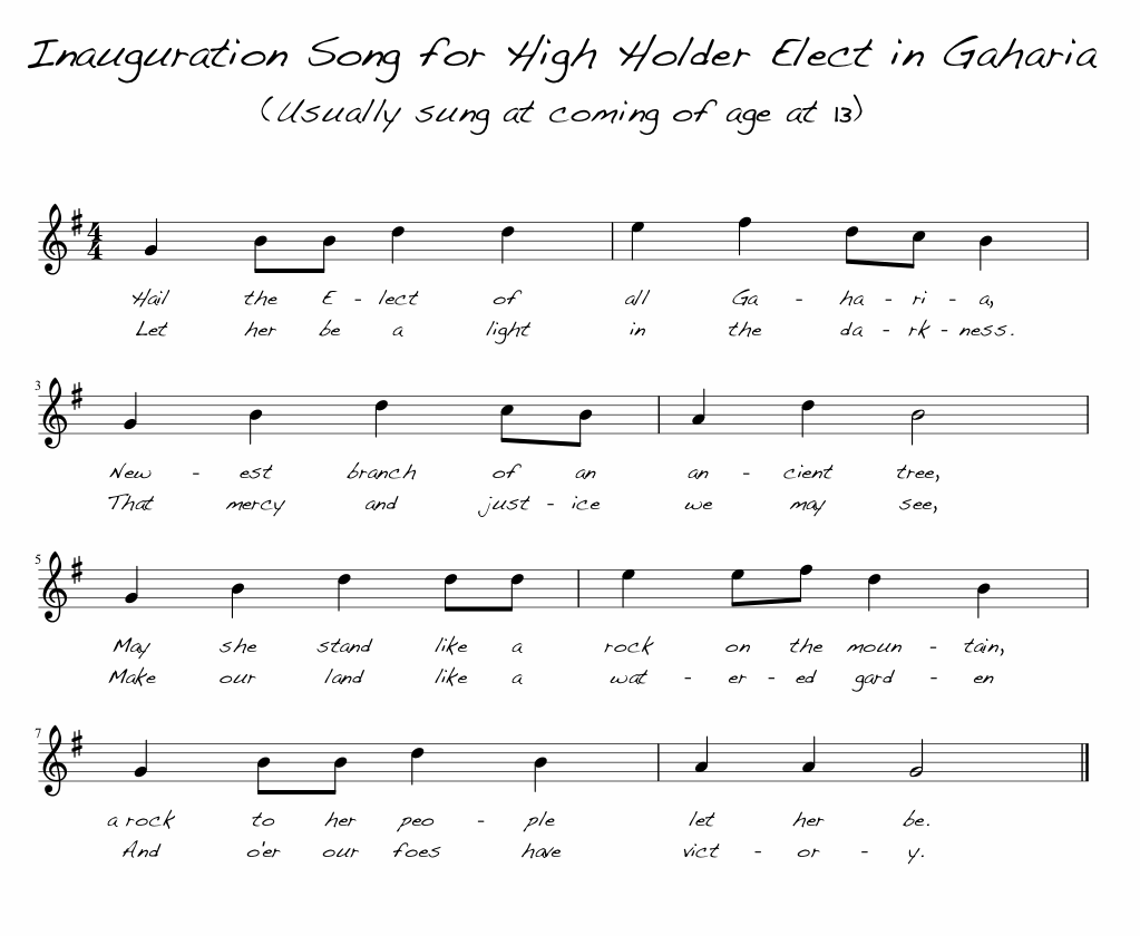 Inauguration Song